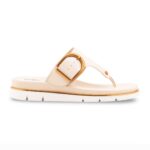 Cream Formal Slipper For Ladies PU0718 - View 2