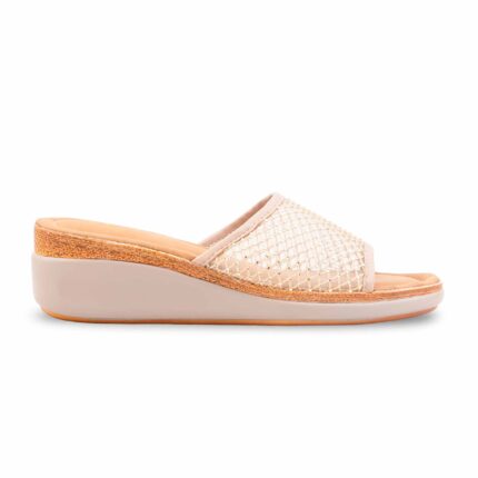 Beige Formal Women Slipper PU0733 - View 2