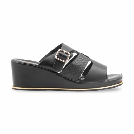 Black Formal Slipper For Women PU0734 - View 2
