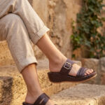 Tan Formal Slipper For Ladies PU0735 - View 1