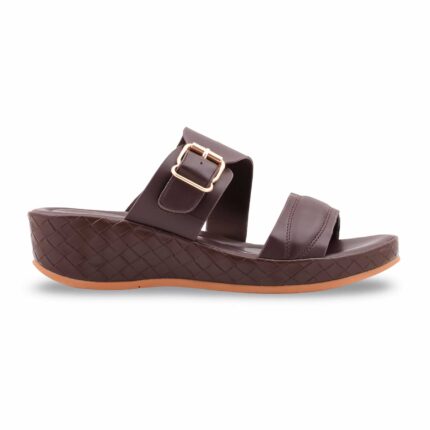 Tan Formal Slipper For Ladies PU0735 - View 2