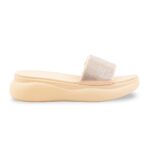 Beige Formal Slipper For Women PU0737 - View 2