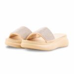 Beige Formal Slipper For Women PU0737 - View 3