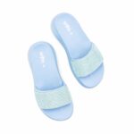 Sky Blue Formal Slipper For Women PU0737 - View 5