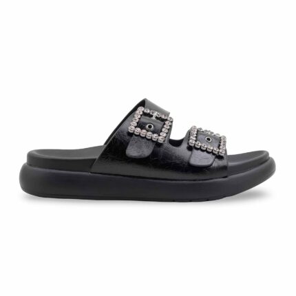 Black Formal Slipper For Ladies PU0738 - View 2
