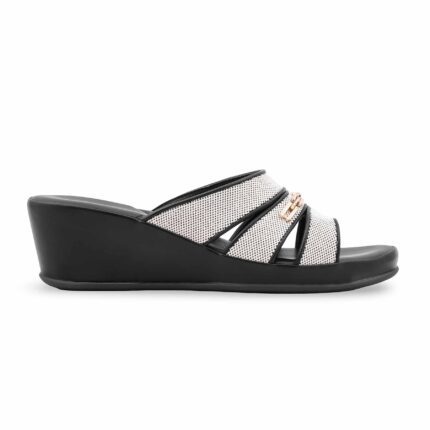 Black Formal Slipper For Ladies PU0741 - View 2