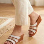 Tan Formal Slipper For Ladies PU0741 - View 1