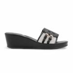 Black Formal Slipper For Ladies PU0742 - View 2