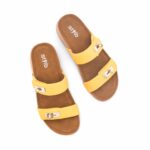 Mustard Formal Slipper For Ladies PU0747 - View 5