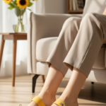 Mustard Formal Slipper For Ladies PU0747 - View 1