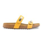 Mustard Formal Slipper For Ladies PU0747 - View 2