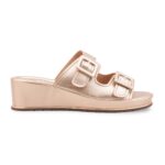 Golden Formal Slipper For Ladies PU0763 - View 2