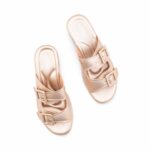 Golden Formal Slipper For Ladies PU0763 - View 5