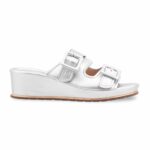 Silver Formal Slipper For Ladies PU0763 - View 2