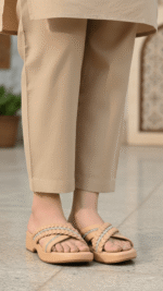 Beige Formal Women Slipper PU0765 - View 1