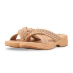 Beige Formal Women Slipper PU0765 - View 3