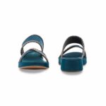 Teal Blue Formal Slipper For Ladies PU0766 - View 4