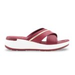 Maroon Formal Slipper For Women PU0787 - View 2