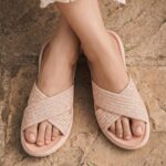 Beige Formal Slipper For Ladies PU0794 - View 1