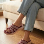 Maroon Formal Slipper For Ladies PU0801 - View 1