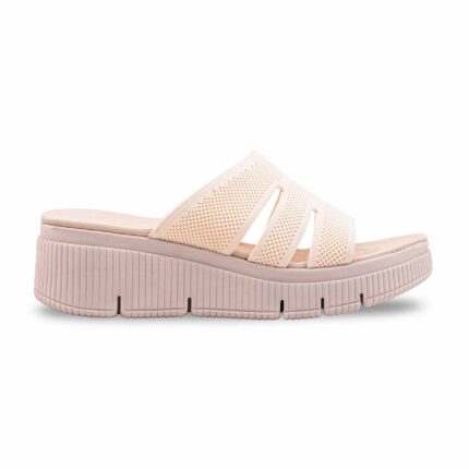 Cream Formal Slipper For Ladies PU0810 - View 2