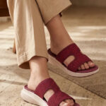 Maroon Formal Slipper For Ladies PU0811 - View 1