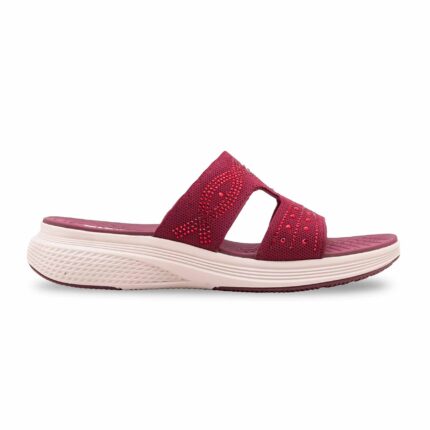 Maroon Formal Slipper For Ladies PU0811 - View 2