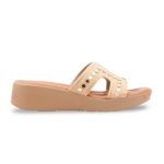 Beige Formal Slipper For Women PU0818 - View 4