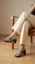 Black Formal Slipper For Women PU0819 - View 3