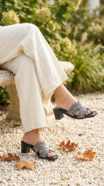 Black Formal Slipper For Women PU0819 - View 1