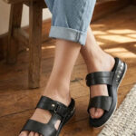 Black Formal Slipper For Ladies PU0827 - View 1
