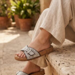 Black Formal Slipper For Ladies PU0830 - View 1
