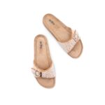Golden Formal Slipper For Ladies PU0830 - View 5