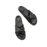 Black Formal Slipper For Ladies PU0836 - View 5