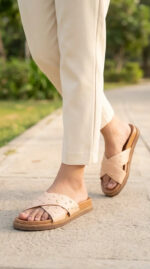 Mustard Formal Slipper For Women PU0836 - View 2