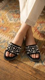 Black Formal Slipper For Women PU0839 - View 1
