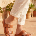 Tan Formal Slipper For Ladies PU0855 - View 1