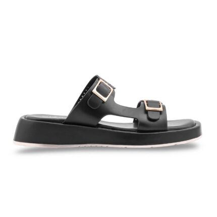 Black Formal Slipper For Ladies PU0855 - View 2
