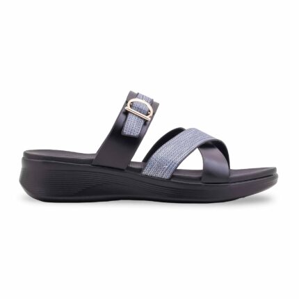 Black Formal Slipper For Ladies PU0857 - View 2