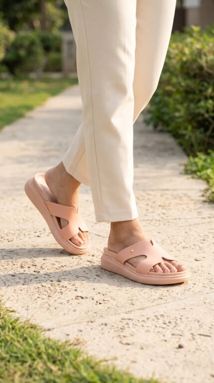 Pink Formal Slipper For Women PU0858 - View 2