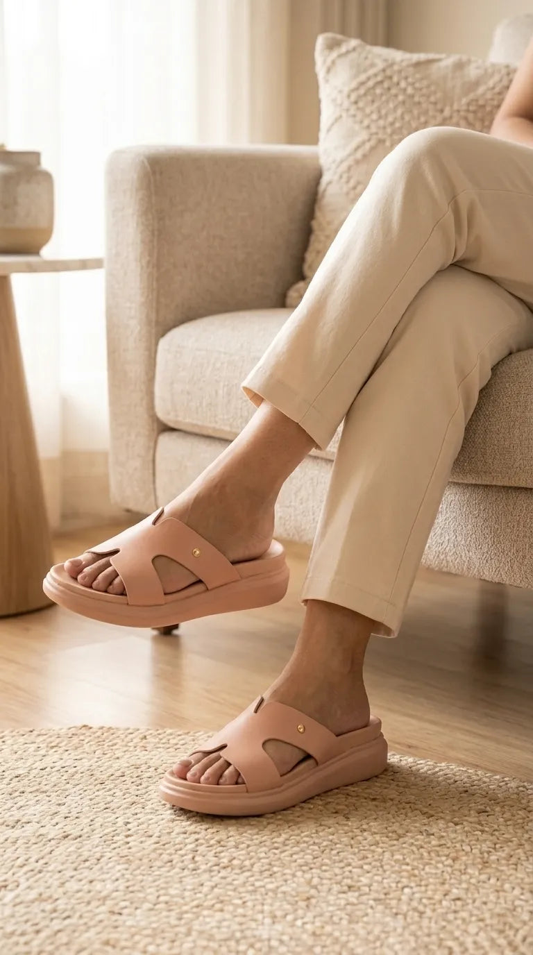 PU085818_3.jpg Pink Formal Slipper For Women PU0858 - View 1
