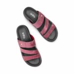 Maroon Formal Women Slipper PU0861 - View 5
