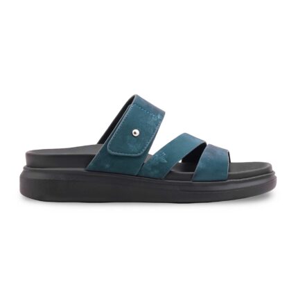 Teal Blue Formal Women Slipper PU0861 - View 2