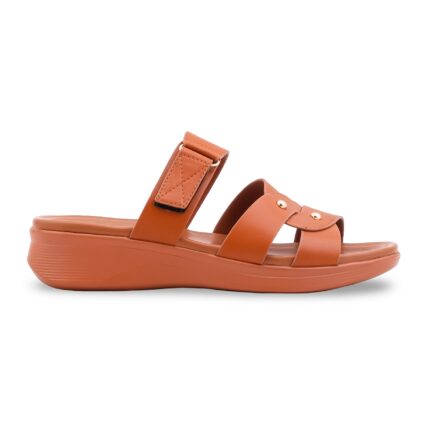 Tan Formal Women Slipper PU0869 - View 2