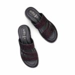 Maroon Formal Slipper For Ladies PU0873 - View 5