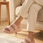 Pink Formal Slipper For Women PU0875 - View 1