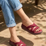 Maroon Formal Slipper For Women PU0882 - View 1