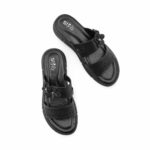 Black Formal Slipper For Women PU0883 - View 5