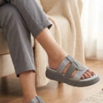 Grey Formal Slipper For Women PU0886 - View 1