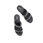 Black Formal Slipper For Ladies PU0888 - View 5